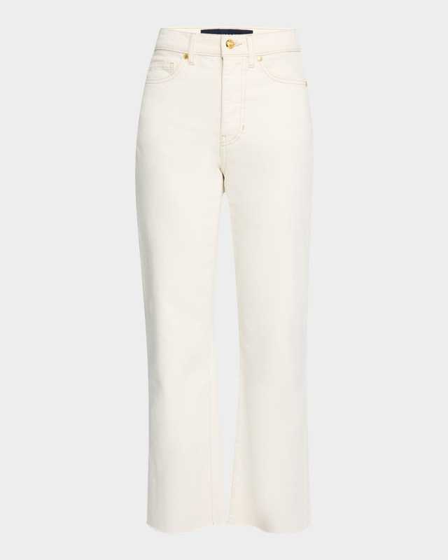 Dylan High-Rise Straight Ankle Jeans